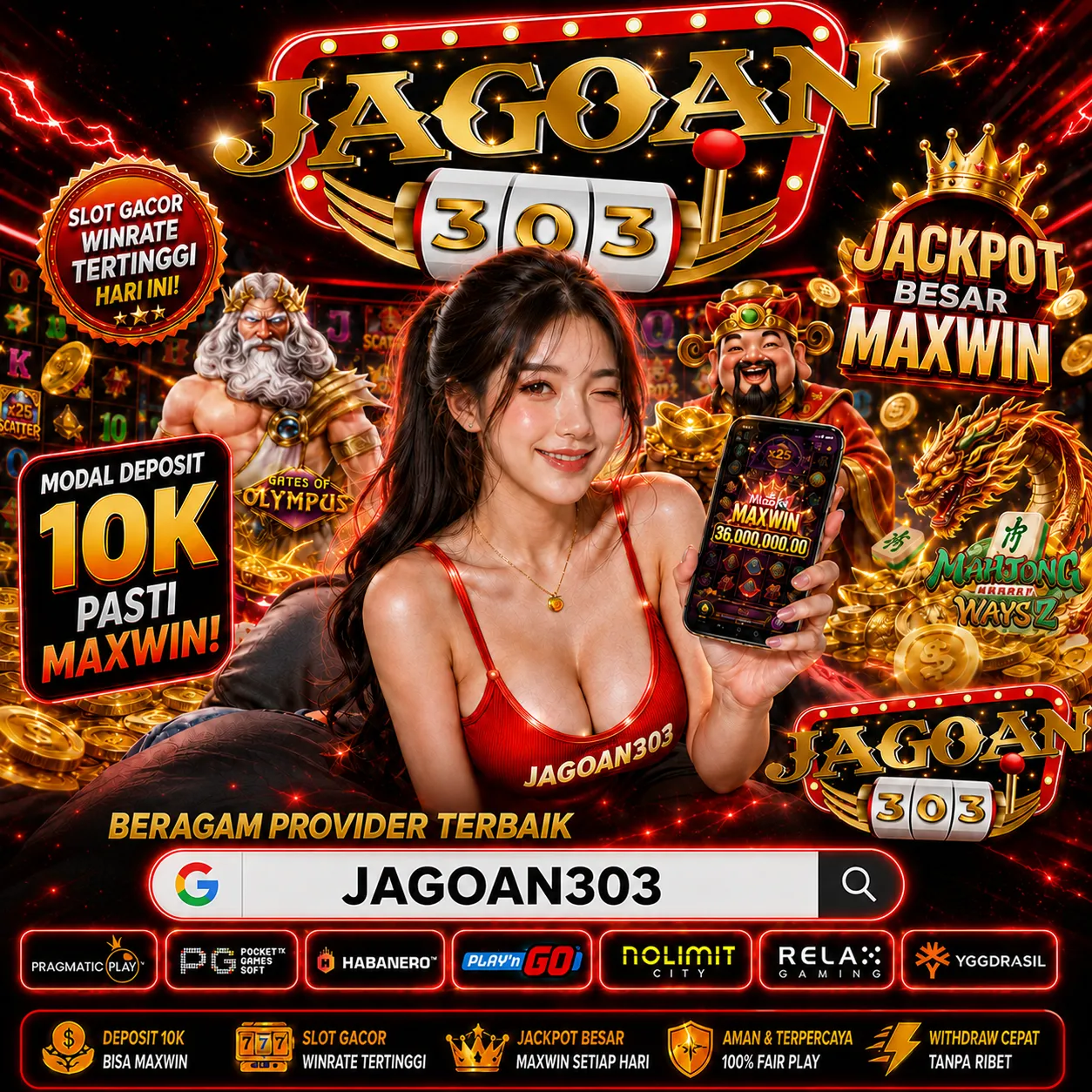 JAGOAN303 Situs Slot Online Dengan Engine Paling Update Auto JP